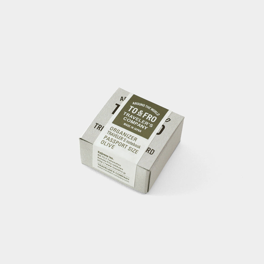 TF TO&FRO Organizer Olive (Passport Size)