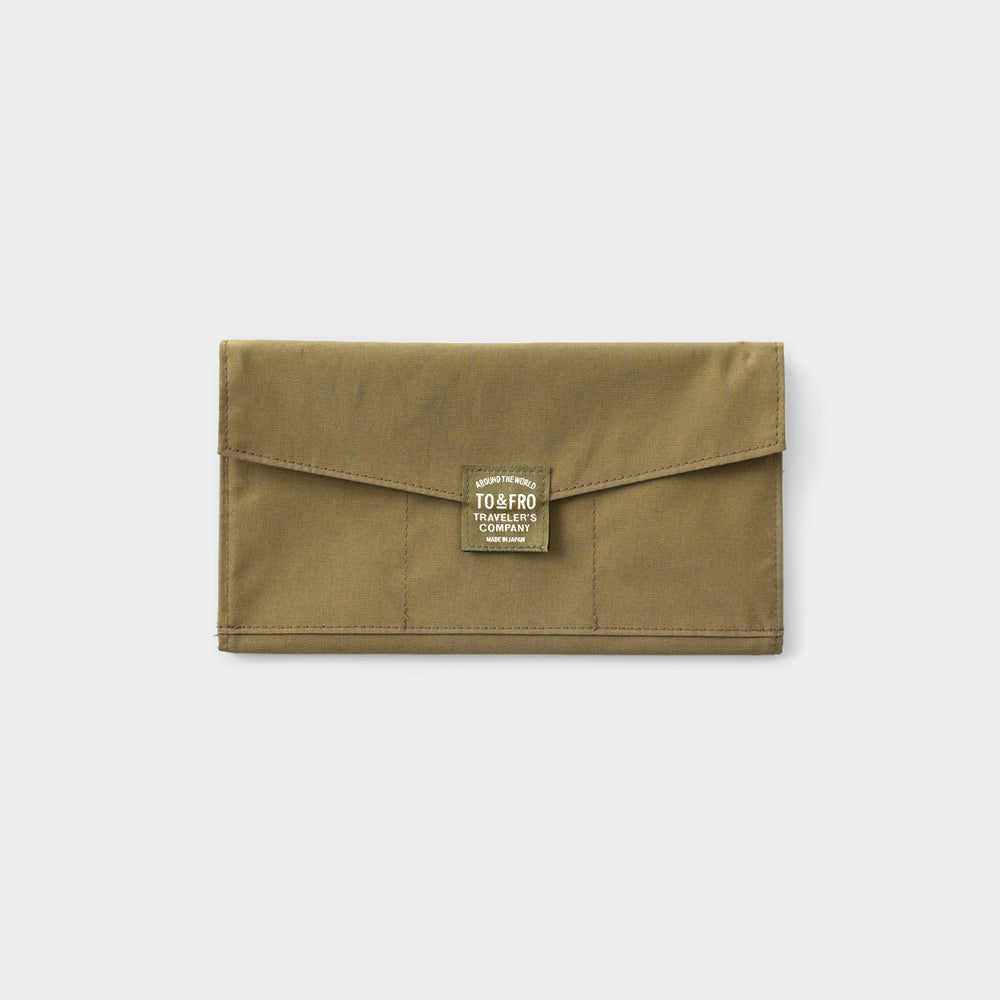 TF TO&FRO TRAVELER’S notebook Zipper Case Olive (Regular Size)