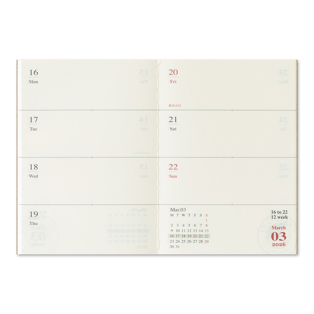 2026 Weekly (Passport Size)