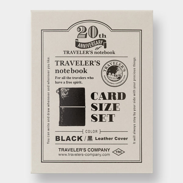 Card Size 20th Anniversary Set Black – TRAVELER'S COMPANY USA