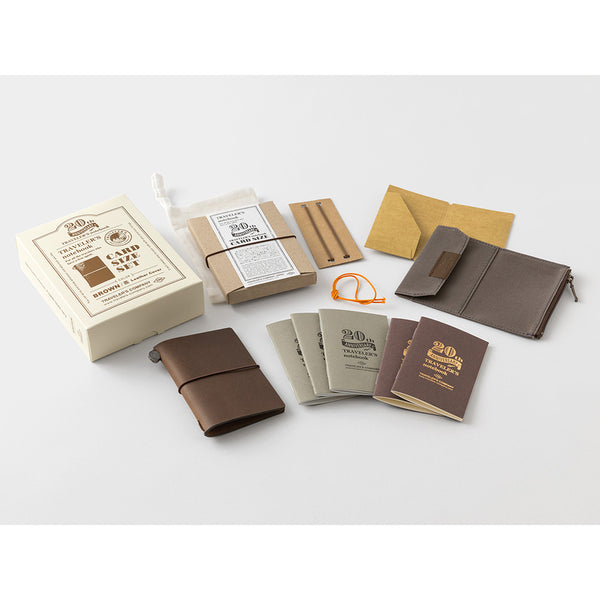 20th Anniversary Card Size Set Brown – TRAVELER'S COMPANY USA