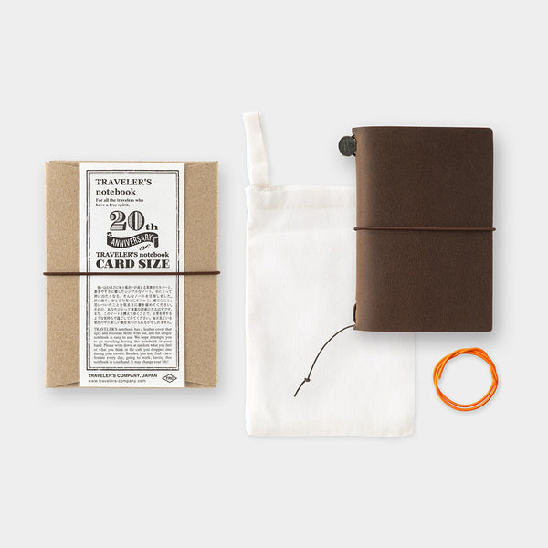 20th Anniversary Card Size Set Brown – TRAVELER'S COMPANY USA