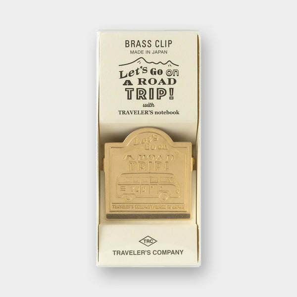 トラベラーズノート　USA限定 ROAD TRIP ブラスクリップ Brass Clip ROAD TRIP – TRAVELER'S COMPANY USA