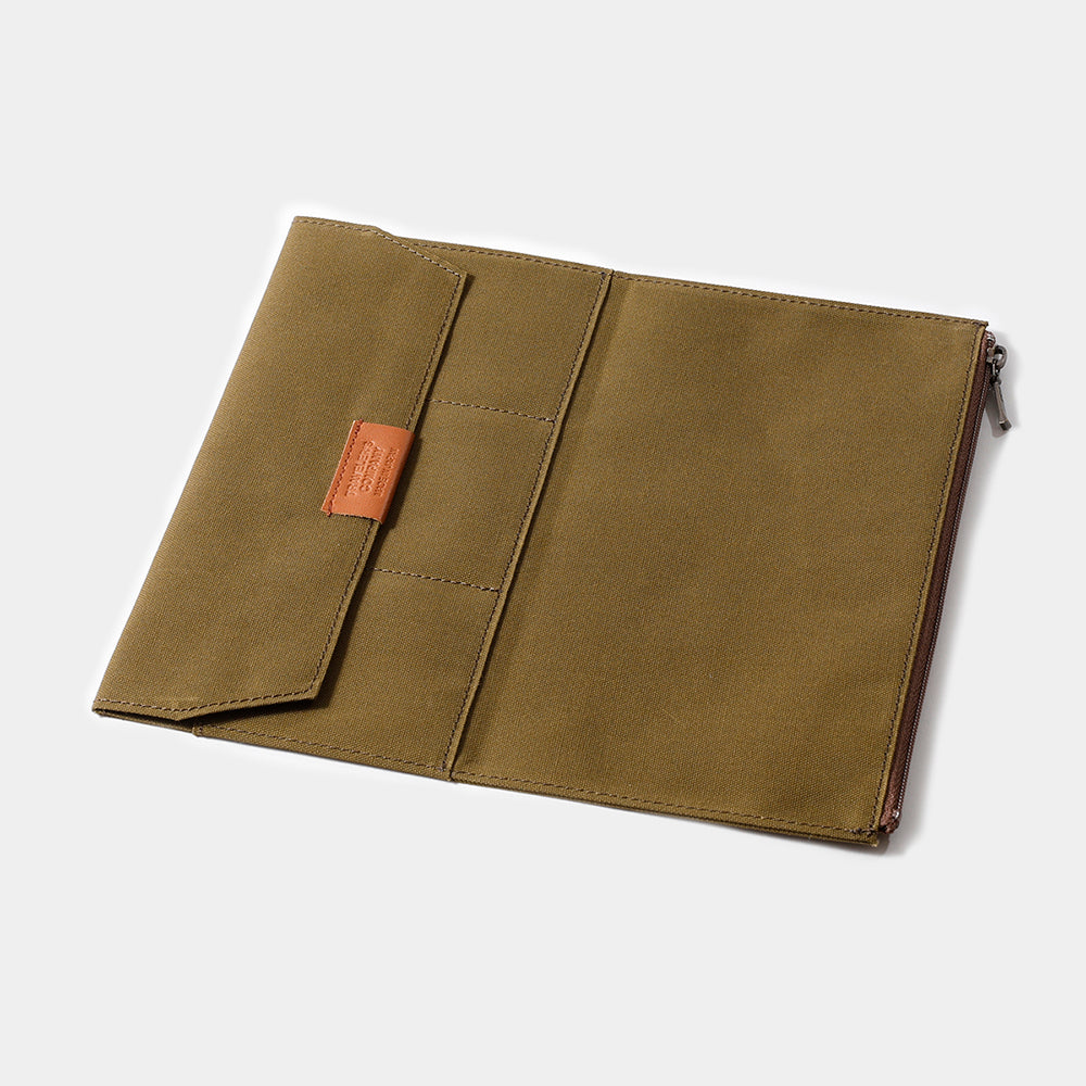 TF TRAVELER'S notebook Cotton Zipper Case Olive