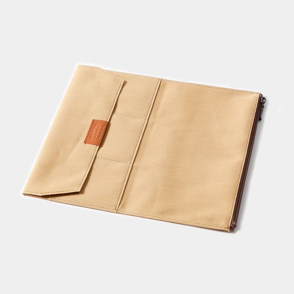 TF TRAVELER'S notebook Cotton Zipper Case Beige
