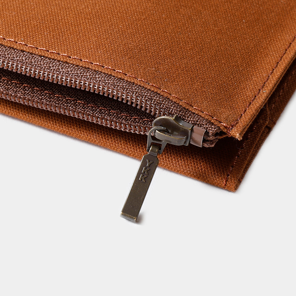 TF TRAVELER'S notebook Cotton Zipper Case Brown (Passport Size)