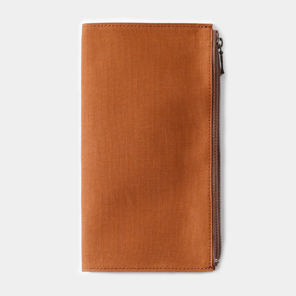 TF TRAVELER'S notebook Cotton Zipper Case Brown