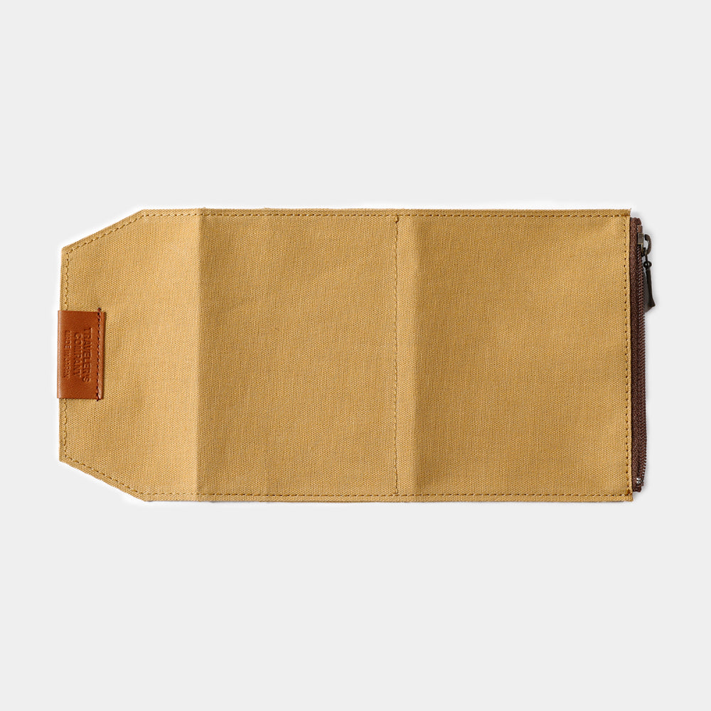 TF TRAVELER'S notebook Cotton Zipper Case Beige (Passport Size)