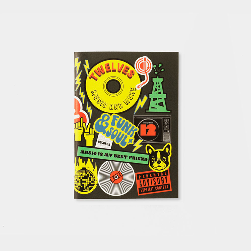 TRAVELER'S notebook Refill TWELVES RECORD Sticker (Passport Size)