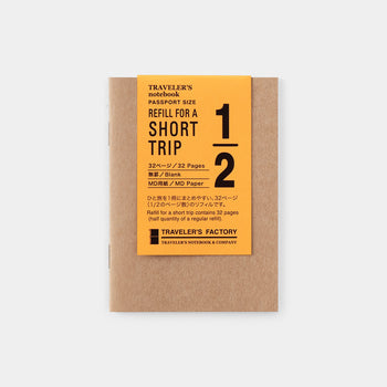 Refill Short Trip White (Passport Size)