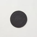 TF Leather Coaster Circle Black