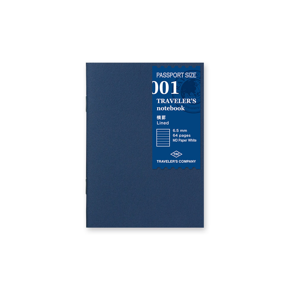 001 Lined Notebook (Passport Size)