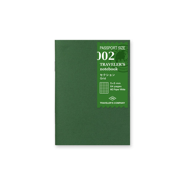 TRAVELER'S notebook 002 Grid Notebook | Passport Size TRAVELER'S notebook 002 Grid Notebook | Passport Size