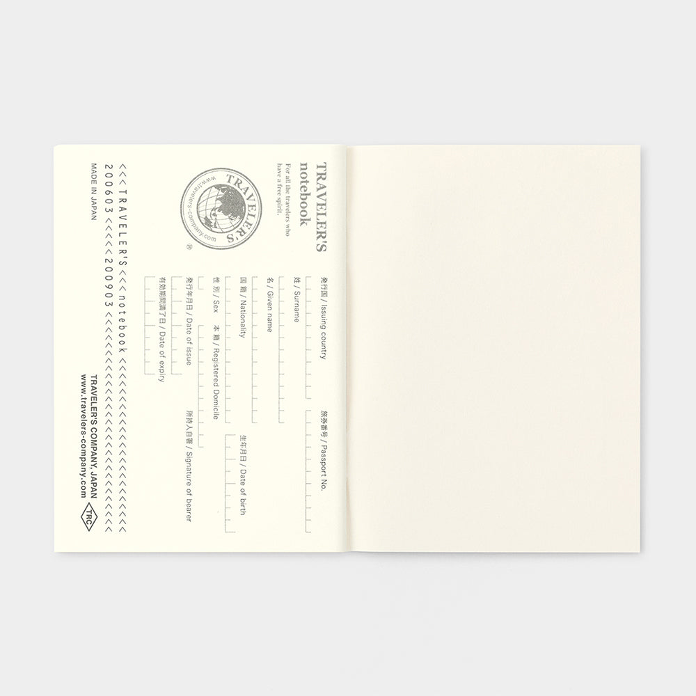 TRAVELER'S notebook Refill Let’s Go on a Road Trip (Passport Size)