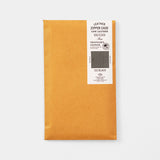 Leather Zipper Case Black (Regular Size)