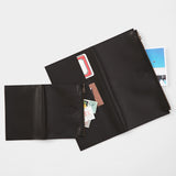 Leather Zipper Case Black (Regular Size)