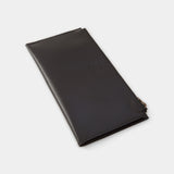 Leather Zipper Case Black (Regular Size)