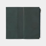 Leather Zipper Case Blue (Regular Size)