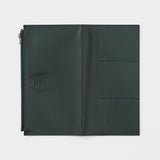 Leather Zipper Case Blue (Regular Size)