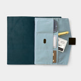 TF TO&FRO TRAVELER’S notebook Zipper Case Blue Gray (Regular Size)