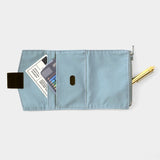 TF TO&FRO TRAVELER’S notebook Zipper Case Blue Gray (Passport Size)