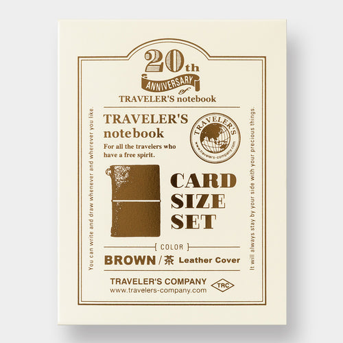 Card Size 20th Anniversary Set Brown – TRAVELER'S COMPANY USA