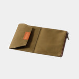 TF TRAVELER'S notebook Cotton Zipper Case Olive (Passport Size)