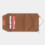 TF TRAVELER'S notebook Cotton Zipper Case Coffee (Passport Size)