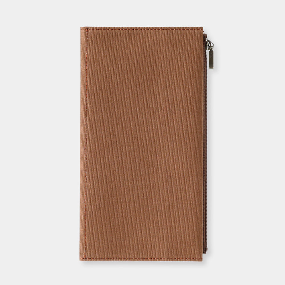 TRAVELER'S FACTORY TF TRAVELER'S notebook Cotton Zipper Case Coffee