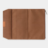 TF TRAVELER'S notebook  Cotton Zipper Case Coffee