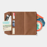 TF TRAVELER'S notebook  Cotton Zipper Case Coffee