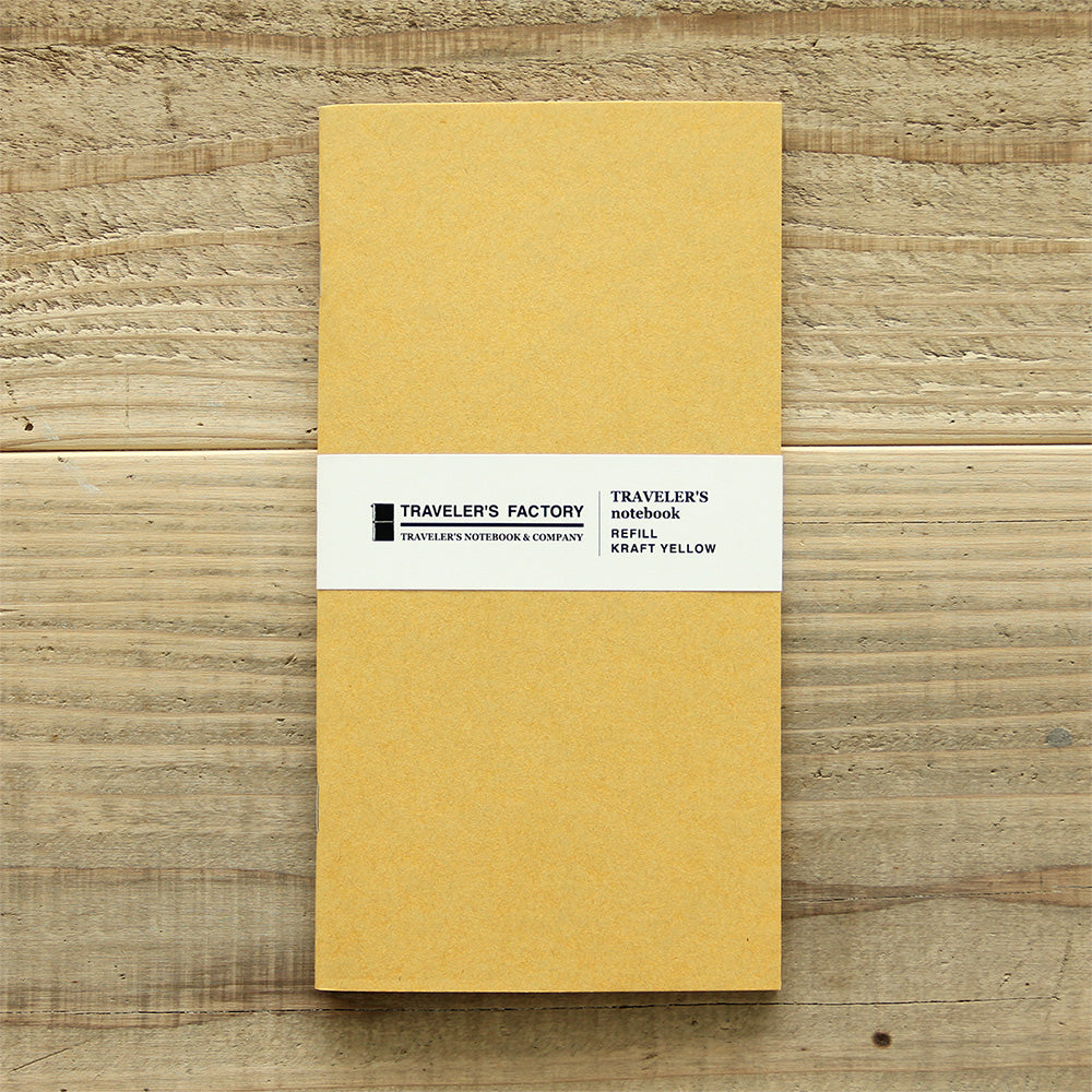 TRAVELER'S FACTORY Original Refill Kraft Yellow | Passport Size TRAVELER'S FACTORY Original Refill Kraft Yellow | Passport Size