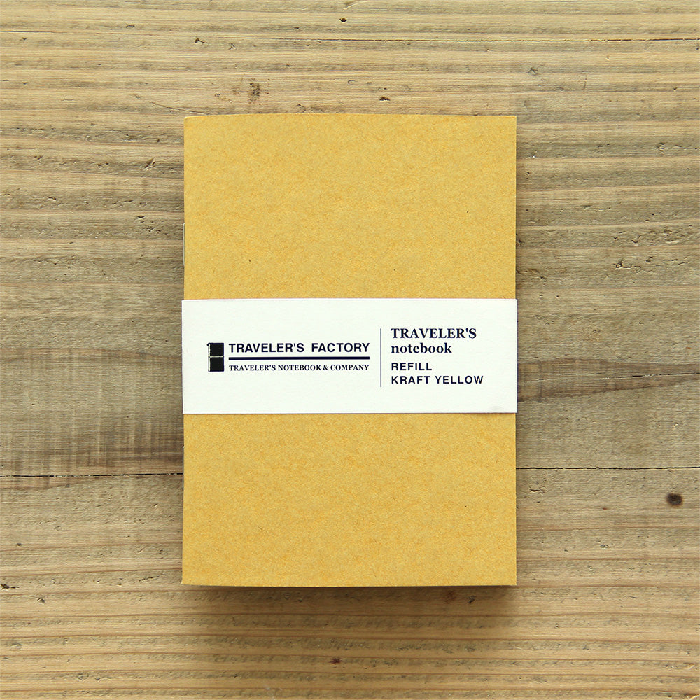 TRAVELER'S FACTORY Original Refill Kraft Yellow | Passport Size TRAVELER'S FACTORY Original Refill Kraft Yellow | Passport Size