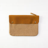 TF Canvas Pouch (M) Beige