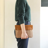 TF Canvas Pouch (M) Beige