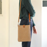 TF Canvas Shoulder Bag S Beige