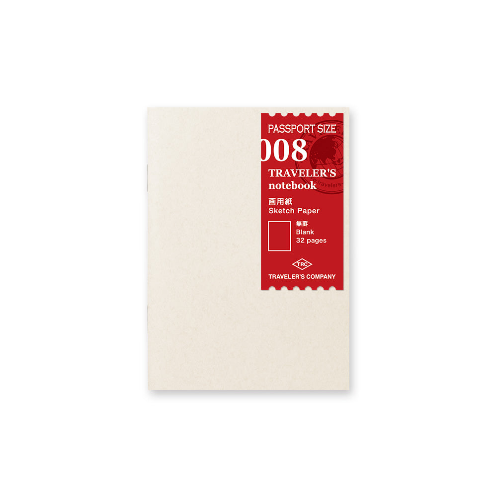 TRAVELER'S notebook 008 Sketch Paper Notebook | Passport Size TRAVELER'S notebook 008 Sketch Paper Notebook | Passport Size