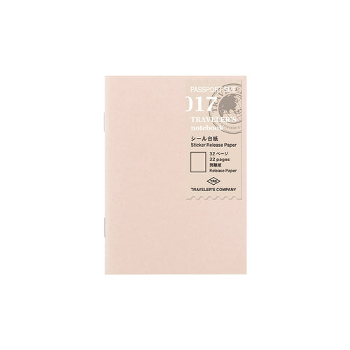 017 Sticker Release Paper (Passport Size) – TRAVELER'S COMPANY USA