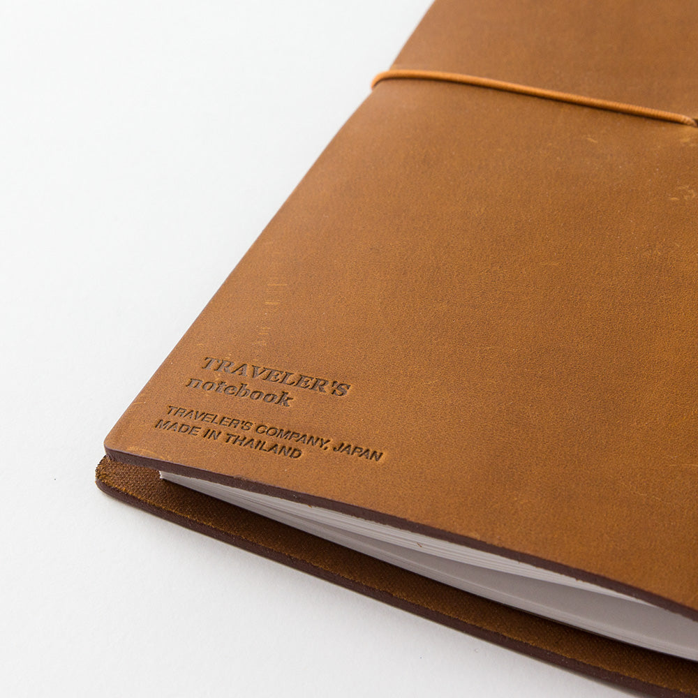 thumbnail image 2 of DESIGNPHIL Traveler’s Notebook Regular Size In Camel Leather | Handcrafted Refillable Journal With Cotton Case | Perfect For Journaling, Sketching, And Memories 2 of 12