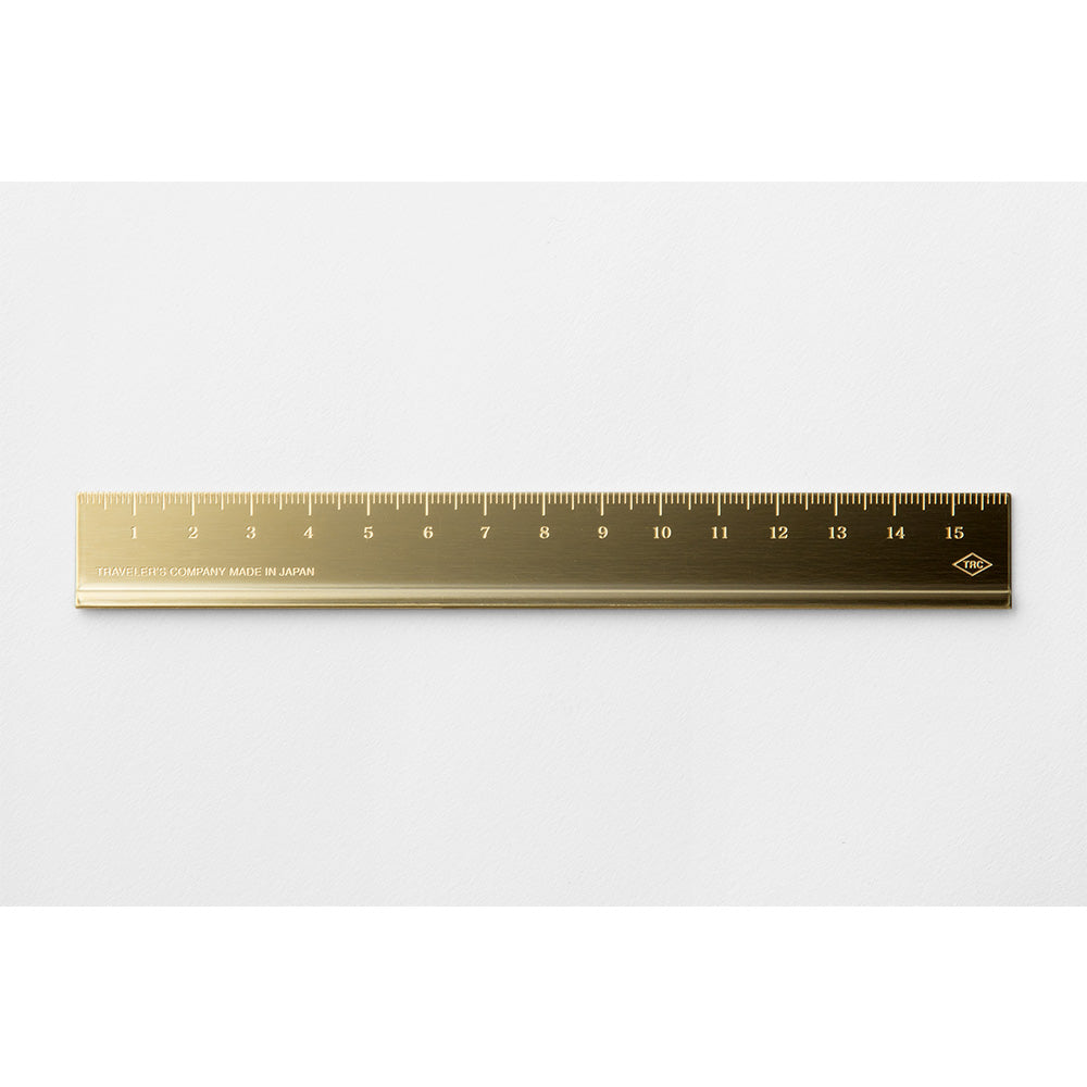 Small Metal Ruler Straight Vintage Gold Brass Ruler With Holes